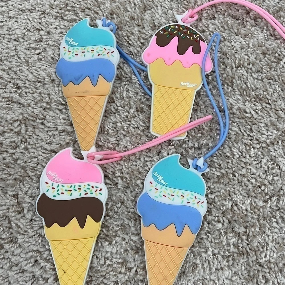Ice cream luggage tags
